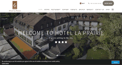 Desktop Screenshot of laprairiehotel.ch