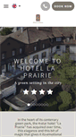 Mobile Screenshot of laprairiehotel.ch